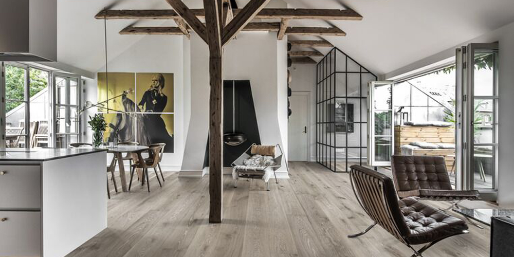 Hardwood flooring in modern home