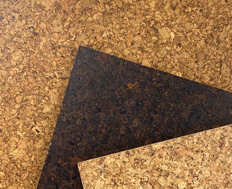 Cork flooring detail