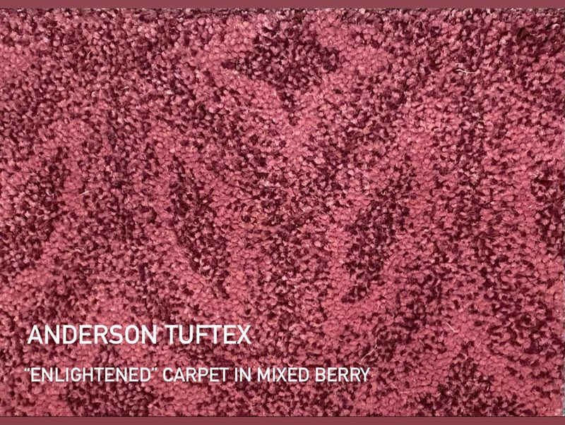 Anderson Tuftex in color Mixed Berry called Enlightened