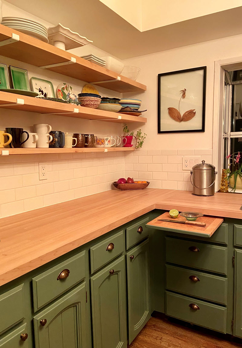 Big Leaf Maple Butcher Block Countertop from Sustainable Northwest Wood
