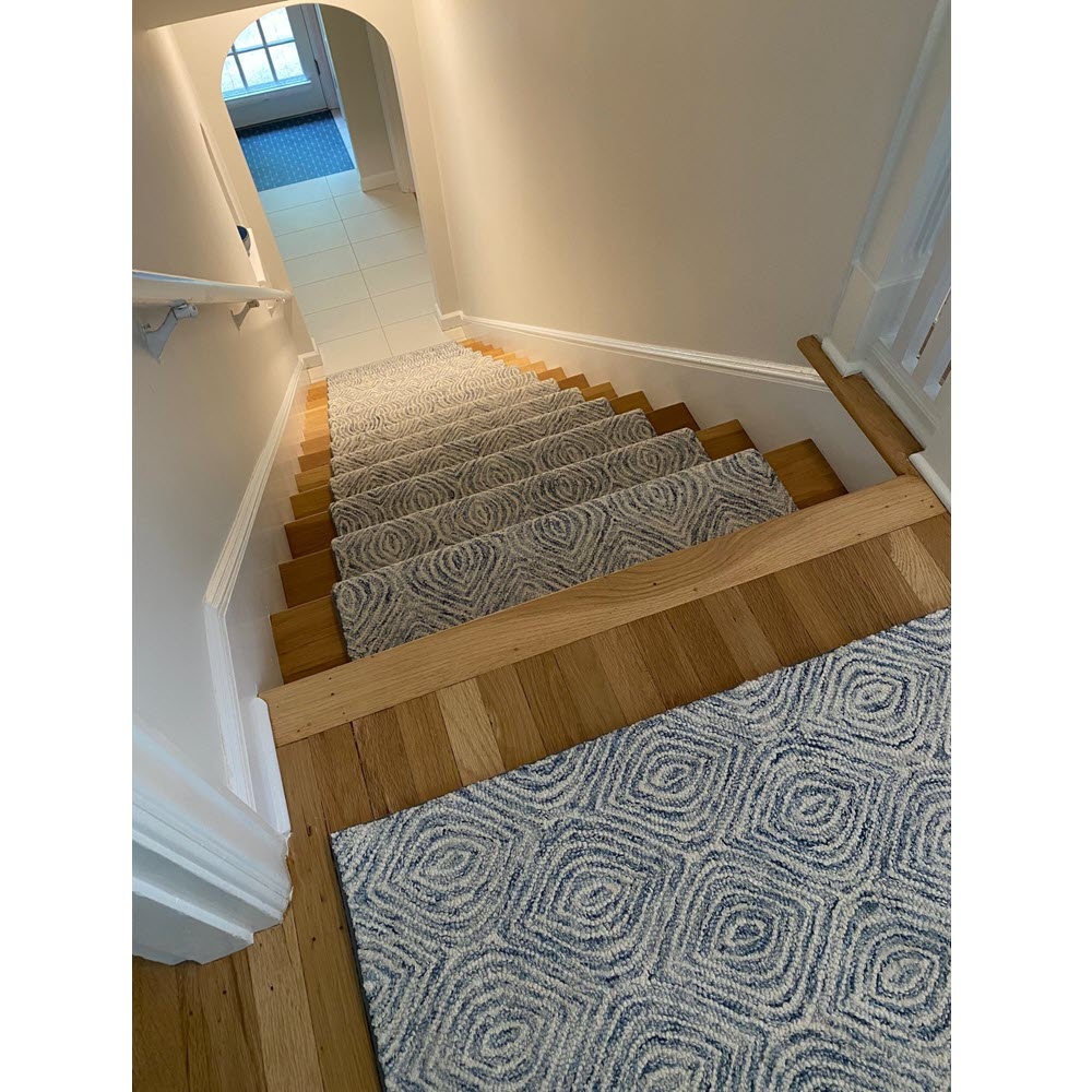 Create a matching custom area rug with your stair runners