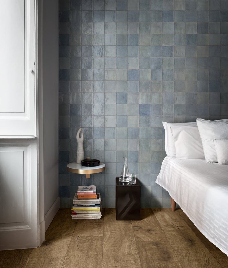 This straightforward installation truly highlights the beauty of Zellige Tile