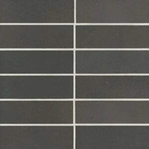 Celine 2" x 6" Matte Porcelain Floor & Wall Tile in Black