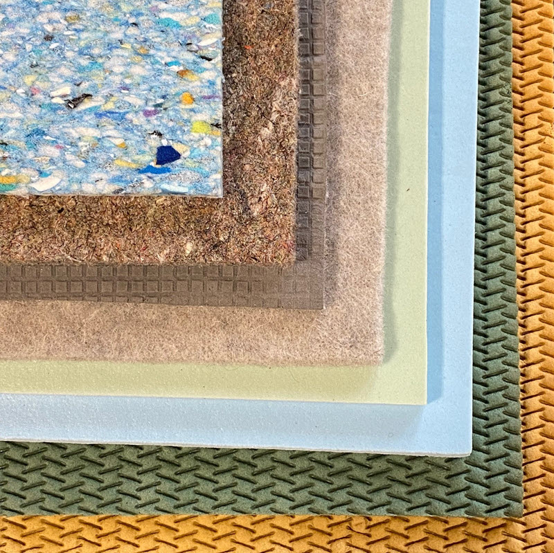 carpet cushion options at Classique Floors + Tile