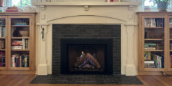 Stunning fireplace tile installation