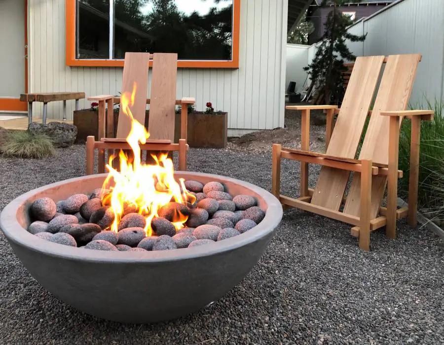Cement Elegance outdoor firepit